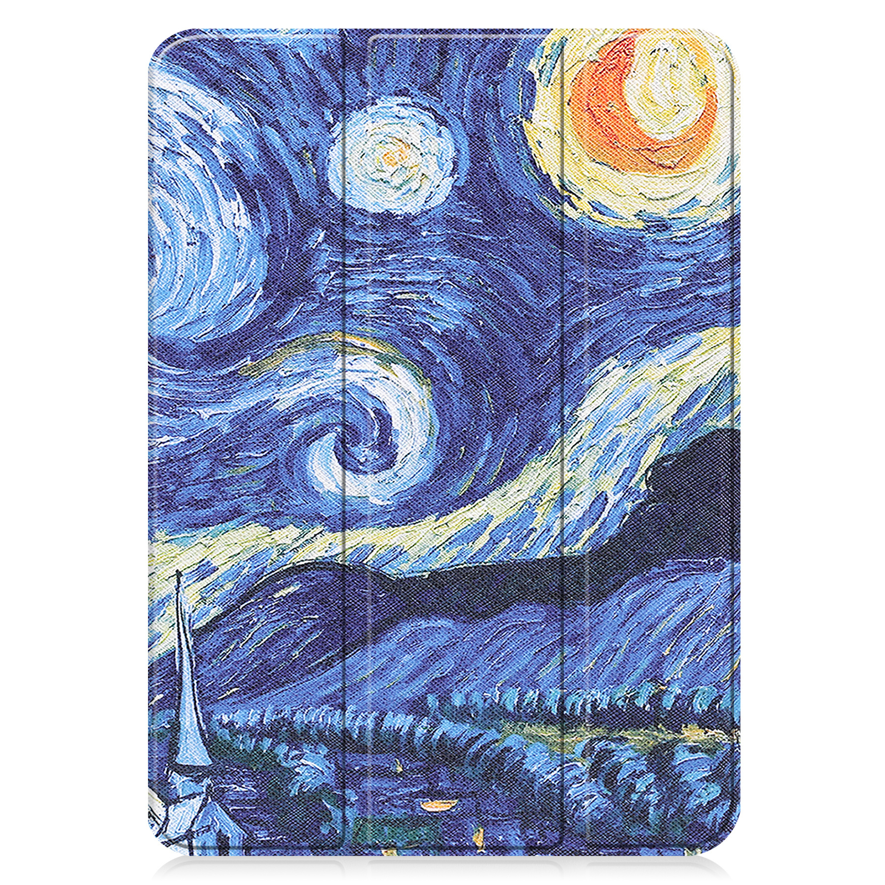 BASEY. Hoesje Geschikt voor iPad 2022 Hoes Case Tablet Hoesje Tri-fold Met Screenprotector - Hoes Geschikt voor iPad 10 Hoesje Hard Cover Bookcase Hoes - Sterrenhemel