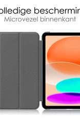 iPad 10 2022 Hoesje Hardcover Hoes Book Case Met Screenprotector - Grijs