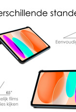 NoXx Hoesje Geschikt voor iPad 2022 Hoesje Case Hard Cover Hoes Book Case Met Screenprotector - Lichtblauw