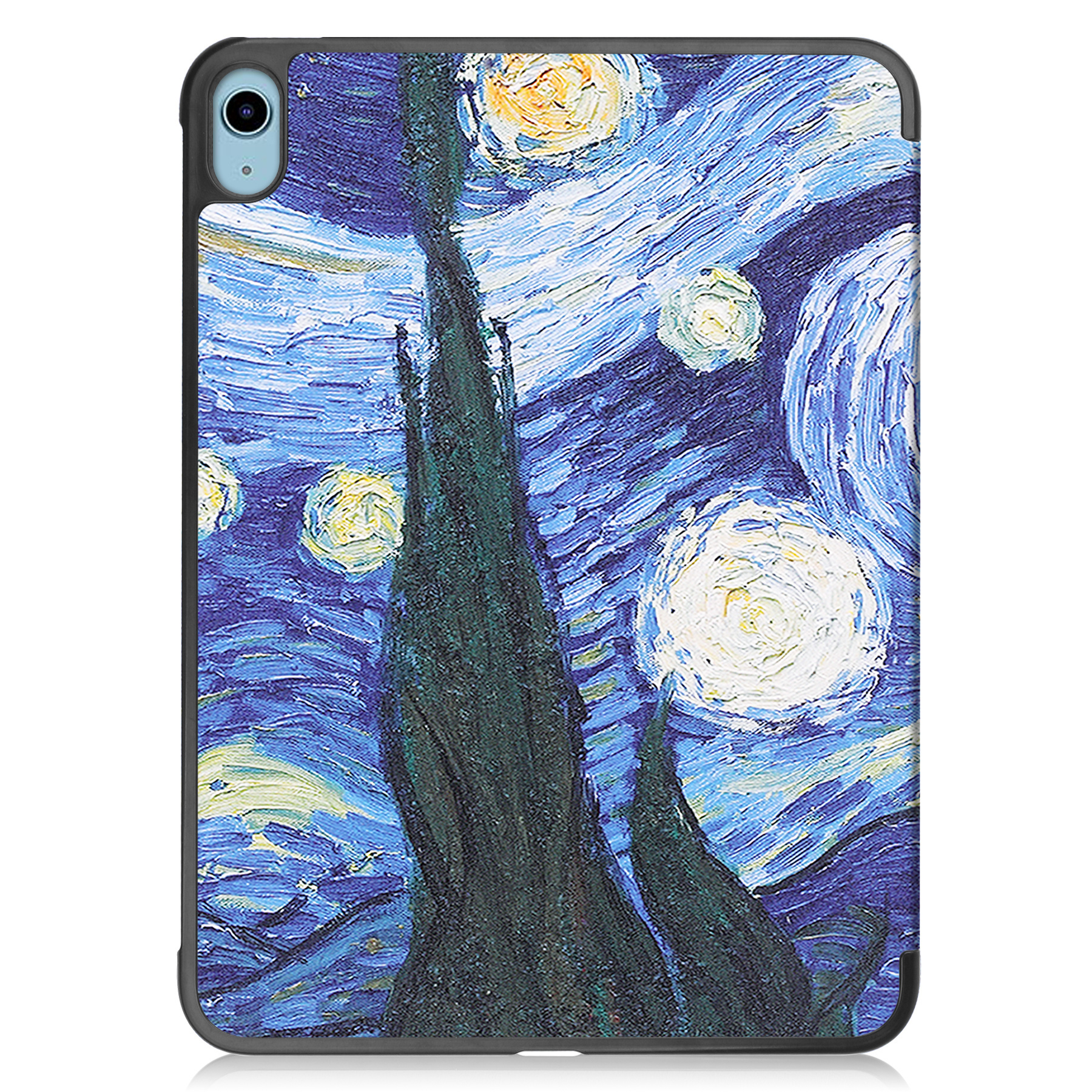 NoXx Hoesje Geschikt voor iPad 2022 Hoesje Case Hard Cover Hoes Book Case Met Screenprotector - Sterrenhemel