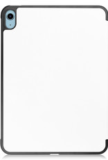 NoXx Hoesje Geschikt voor iPad 2022 Hoesje Case Hard Cover Hoes Book Case Met Screenprotector - Wit