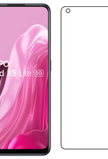 NoXx Hoes Geschikt voor OPPO Find X5 Lite Hoesje Cover Siliconen Back Case Hoes Met 2x Screenprotector - Lichtroze