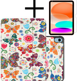 NoXx NoXx iPad 10 2022 Hoesje Met Screenprotector - Vlinder