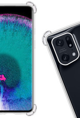Nomfy Hoesje Geschikt voor OPPO Find X5 Pro Hoesje Shock Proof Cover Case Shockproof Met 2x Screenprotector - Hoes Geschikt voor OPPO X5 Pro Hoes Siliconen Back Case - Transparant