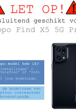 BASEY. Hoes Geschikt voor OPPO Find X5 Pro Hoesje Siliconen Back Cover Case Met 2x Screenprotector - Hoesje Geschikt voor OPPO X5 Pro Hoes Cover Hoesje - Donkerblauw