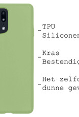 BASEY. Hoes Geschikt voor OPPO Find X5 Pro Hoesje Siliconen Back Cover Case Met 2x Screenprotector - Hoesje Geschikt voor OPPO X5 Pro Hoes Cover Hoesje - Groen