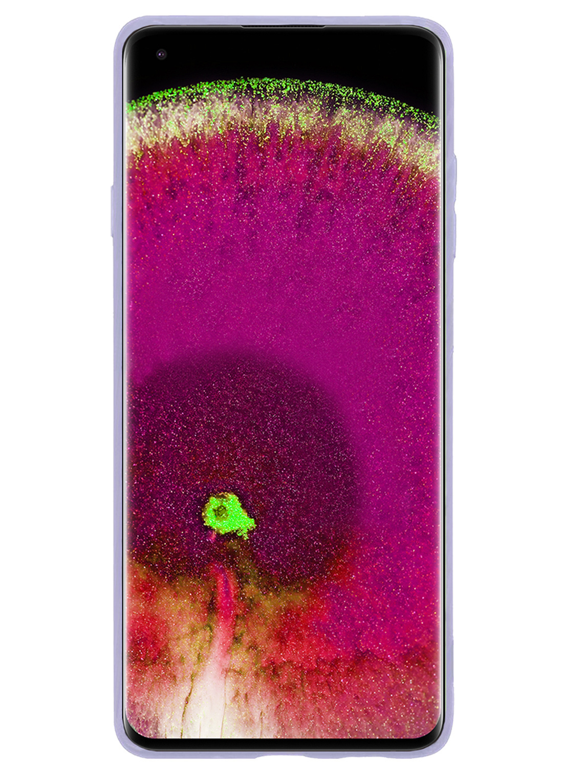 NoXx Hoes Geschikt voor OPPO Find X5 Pro Hoesje Cover Siliconen Back Case Hoes Met 2x Screenprotector - Lila