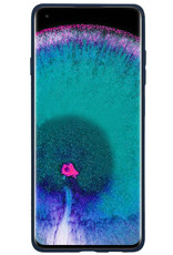 Nomfy Hoesje Geschikt voor OPPO Find X5 Pro Hoesje Siliconen Cover Case Met Screenprotector - Hoes Geschikt voor OPPO X5 Pro Hoes Back Case - Donkerblauw