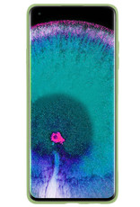 Nomfy Hoesje Geschikt voor OPPO Find X5 Pro Hoesje Siliconen Cover Case Met Screenprotector - Hoes Geschikt voor OPPO X5 Pro Hoes Back Case - Groen