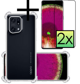 NoXx NoXx OPPO Find X5 Pro Hoesje Shockproof Met 2x Screenprotector