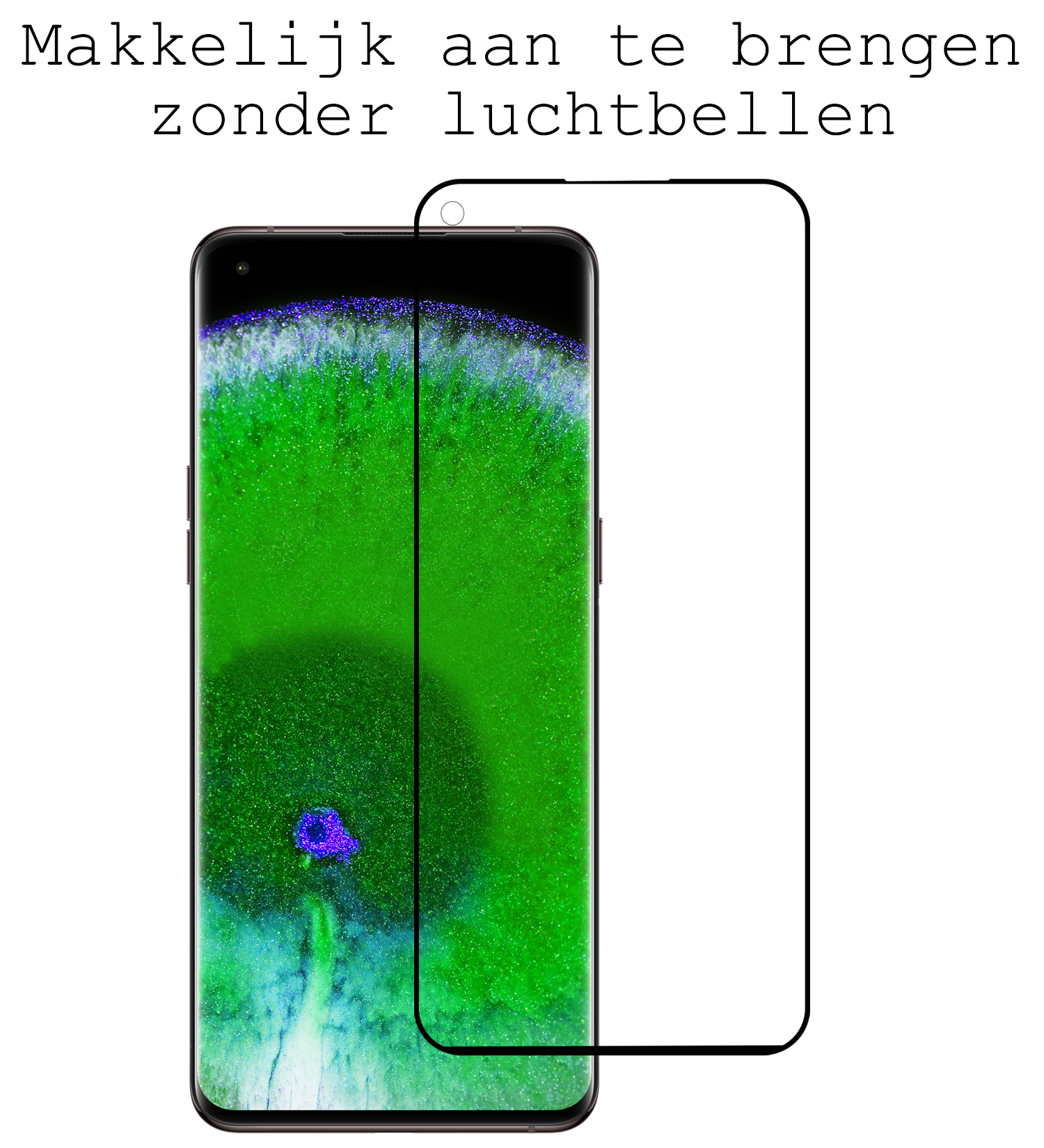 BASEY. Hoes Geschikt voor OPPO Find X5 Pro Hoesje Siliconen Back Cover Case Met 2x Screenprotector - Hoesje Geschikt voor OPPO X5 Pro Hoes Cover Hoesje - Donkerblauw
