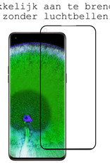 BASEY. Hoes Geschikt voor OPPO Find X5 Pro Hoesje Siliconen Back Cover Case Met 2x Screenprotector - Hoesje Geschikt voor OPPO X5 Pro Hoes Cover Hoesje - Zwart