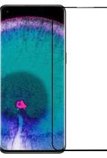 Nomfy Hoesje Geschikt voor OPPO Find X5 Pro Hoesje Siliconen Cover Case Met Screenprotector - Hoes Geschikt voor OPPO X5 Pro Hoes Back Case - Donkerblauw