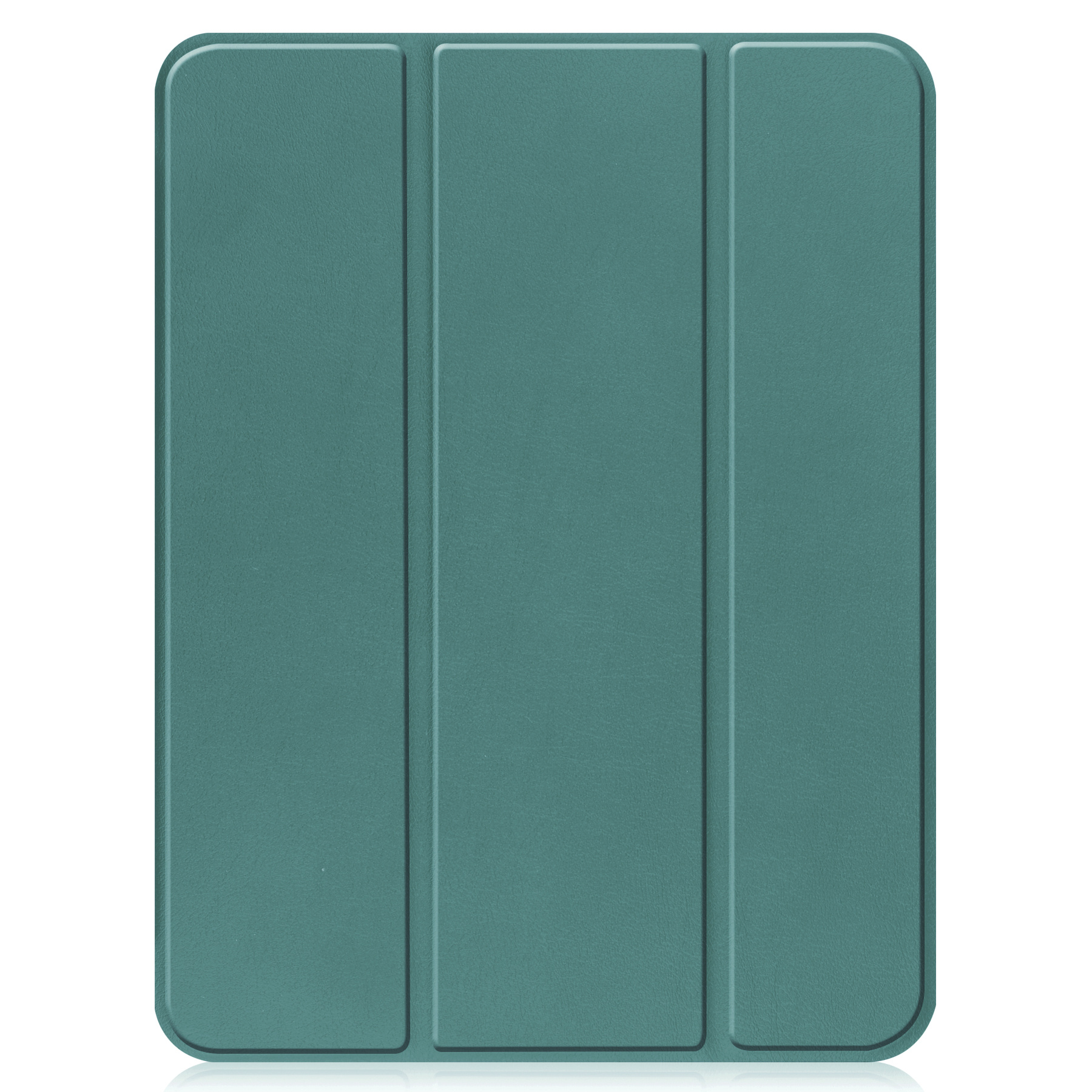 BASEY. Hoesje Geschikt voor iPad 2022 Hoes Case Tablet Hoesje Tri-fold Met Uitsparing Geschikt voor Apple Pencil - Hoes Geschikt voor iPad 10 Hoesje Hard Cover Bookcase Hoes - Donkergroen