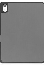 BASEY. Hoesje Geschikt voor iPad 2022 Hoes Case Tablet Hoesje Tri-fold Met Uitsparing Geschikt voor Apple Pencil - Hoes Geschikt voor iPad 10 Hoesje Hard Cover Bookcase Hoes - Grijs