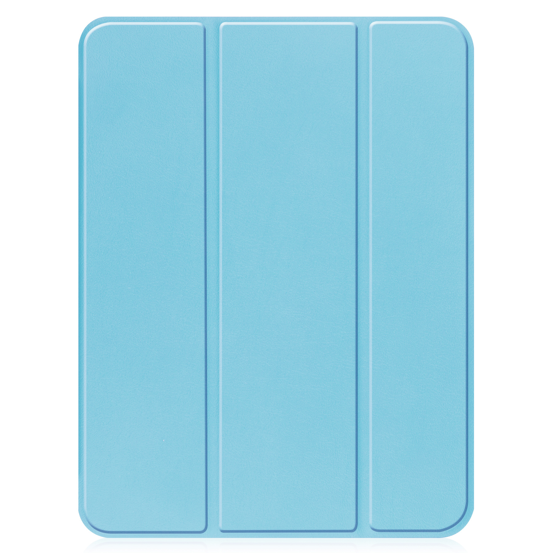 BASEY. Hoesje Geschikt voor iPad 2022 Hoes Case Tablet Hoesje Tri-fold Met Uitsparing Geschikt voor Apple Pencil - Hoes Geschikt voor iPad 10 Hoesje Hard Cover Bookcase Hoes - Lichtblauw