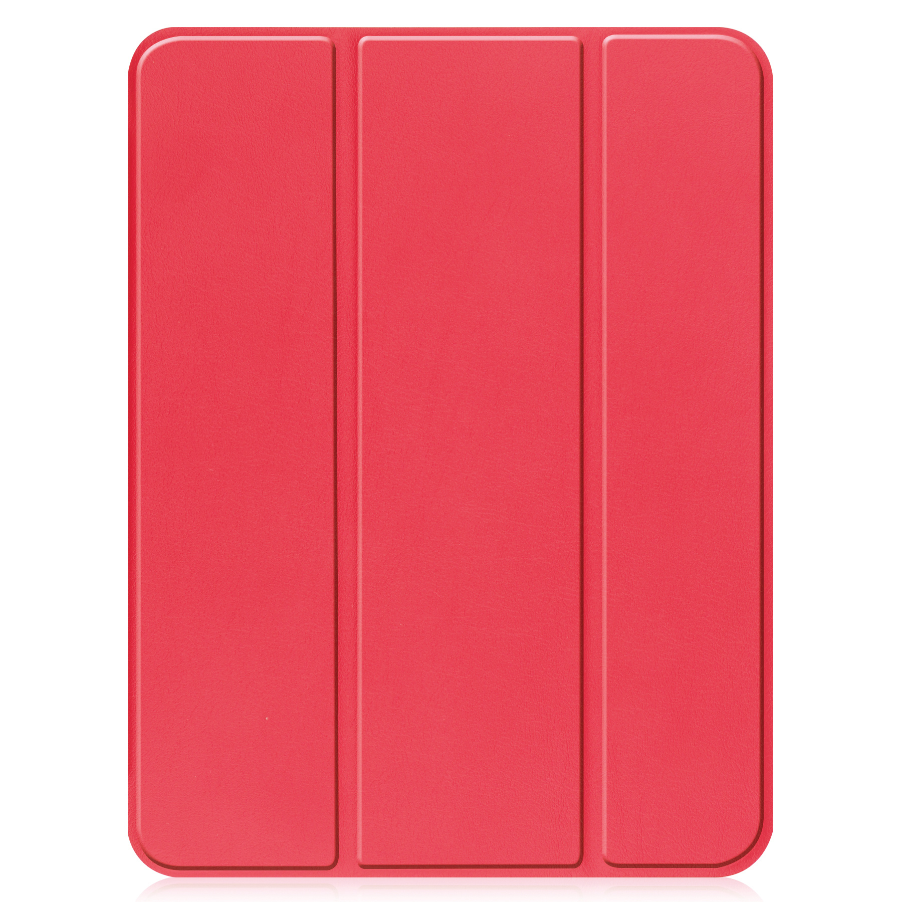 BASEY. Hoesje Geschikt voor iPad 2022 Hoes Case Tablet Hoesje Tri-fold Met Uitsparing Geschikt voor Apple Pencil - Hoes Geschikt voor iPad 10 Hoesje Hard Cover Bookcase Hoes - Rood