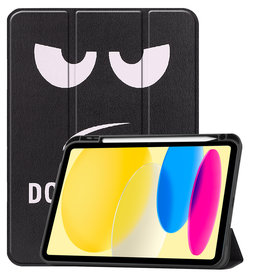 BASEY. BASEY. iPad 10 2022 Hoesje Met Uitsparing Apple Pencil - Don't Touch Me