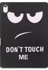 iPad 10 Hoes Case Hoesje Hard Cover - iPad 10 2022 Hoesje Bookcase Uitsparing Apple Pencil - Don't Touch Me