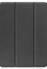 BASEY. Hoesje Geschikt voor iPad 2022 Hoes Case Tablet Hoesje Tri-fold Met Uitsparing Geschikt voor Apple Pencil - Hoes Geschikt voor iPad 10 Hoesje Hard Cover Bookcase Hoes - Zwart