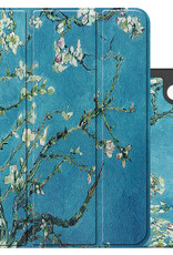 NoXx Hoesje Geschikt voor iPad 2022 Hoesje Case Hard Cover Hoes Book Case Met Uitsparing Geschikt voor Apple Pencil - Bloesem