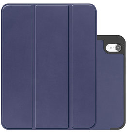 NoXx NoXx iPad 10 2022 Hoesje Met Uitsparing Apple Pencil - Donkerblauw