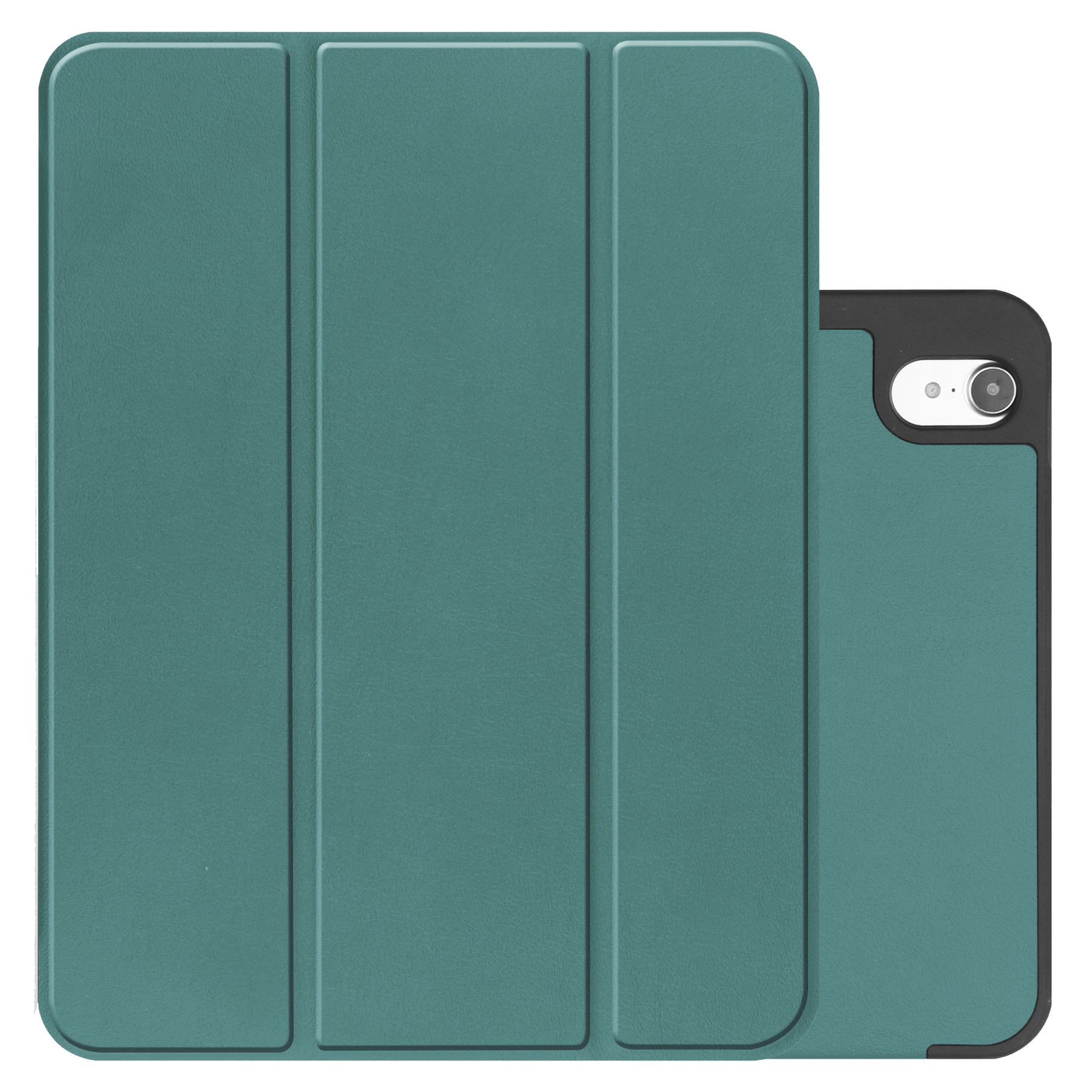 NoXx Hoesje Geschikt voor iPad 2022 Hoesje Case Hard Cover Hoes Book Case Met Uitsparing Geschikt voor Apple Pencil - Donkergroen