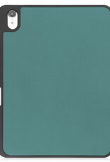 NoXx Hoesje Geschikt voor iPad 2022 Hoesje Case Hard Cover Hoes Book Case Met Uitsparing Geschikt voor Apple Pencil - Donkergroen