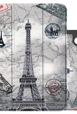 NoXx Hoesje Geschikt voor iPad 2022 Hoesje Case Hard Cover Hoes Book Case Met Uitsparing Geschikt voor Apple Pencil - Eiffeltoren