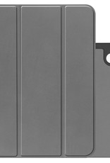 NoXx Hoesje Geschikt voor iPad 2022 Hoesje Case Hard Cover Hoes Book Case Met Uitsparing Geschikt voor Apple Pencil - Grijs
