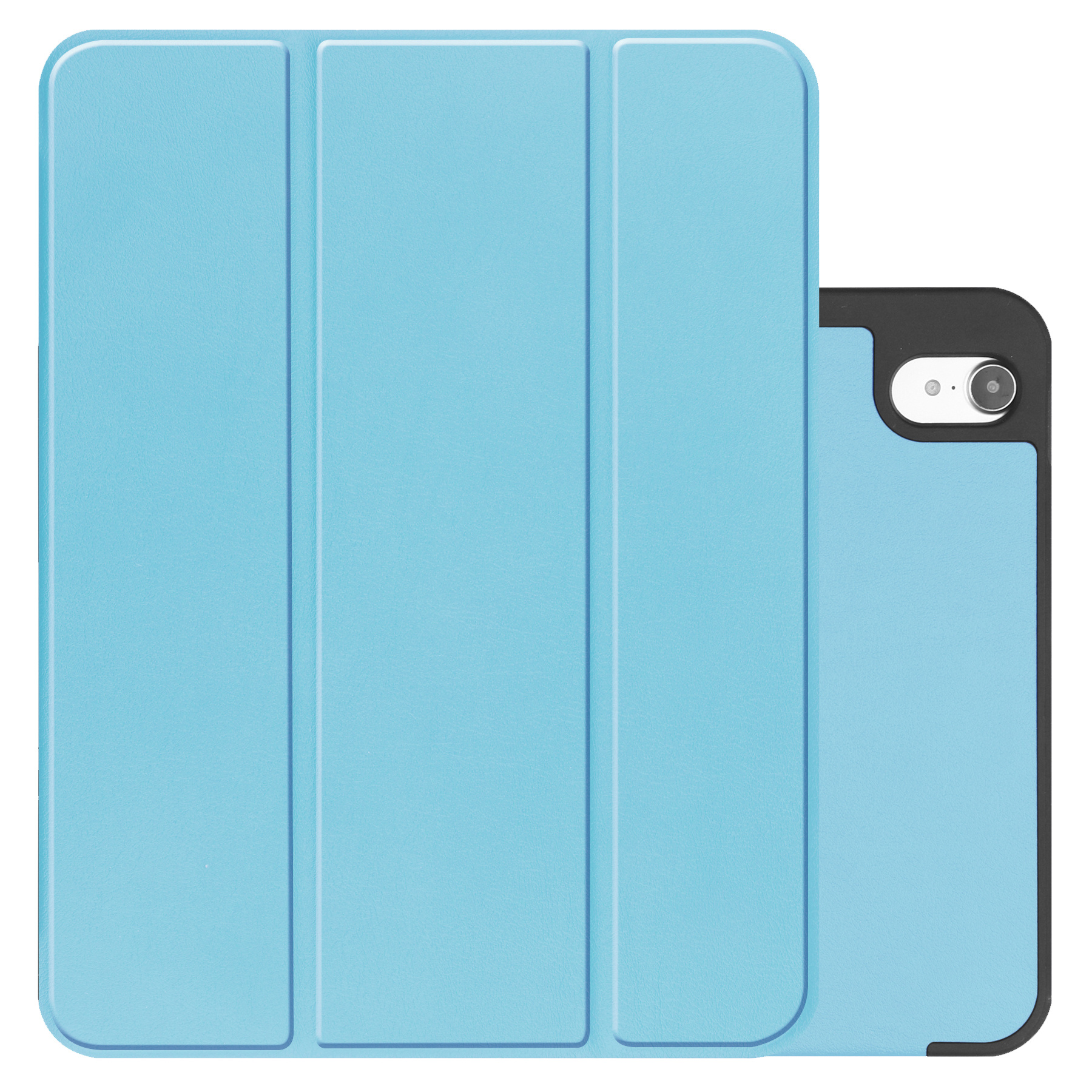 NoXx Hoesje Geschikt voor iPad 2022 Hoesje Case Hard Cover Hoes Book Case Met Uitsparing Geschikt voor Apple Pencil - Lichtblauw