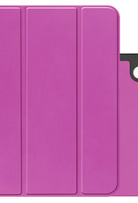 NoXx Hoesje Geschikt voor iPad 2022 Hoesje Case Hard Cover Hoes Book Case Met Uitsparing Geschikt voor Apple Pencil - Paars