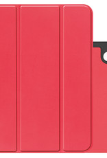 NoXx Hoesje Geschikt voor iPad 2022 Hoesje Case Hard Cover Hoes Book Case Met Uitsparing Geschikt voor Apple Pencil - Rood