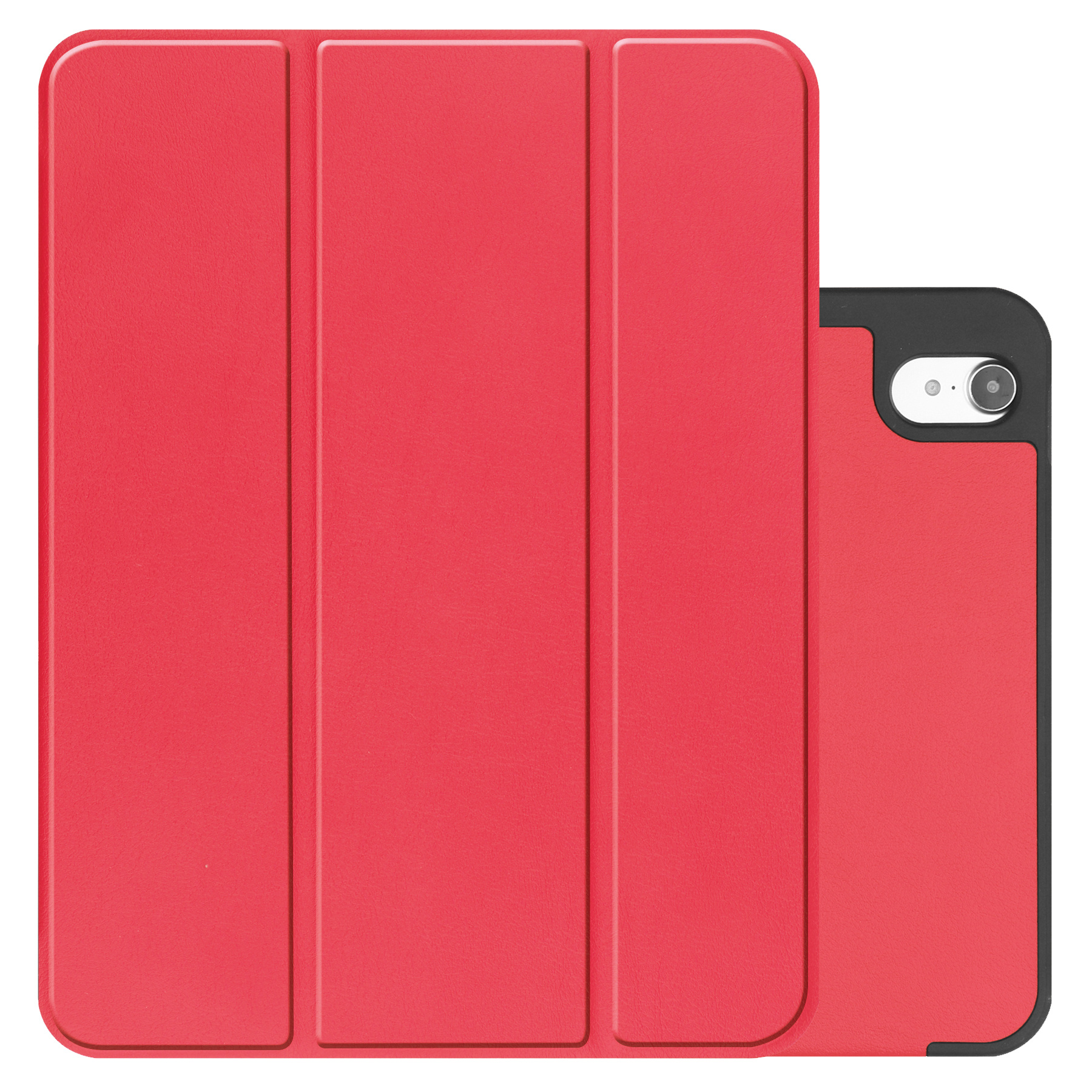 NoXx Hoesje Geschikt voor iPad 2022 Hoesje Case Hard Cover Hoes Book Case Met Uitsparing Geschikt voor Apple Pencil - Rood