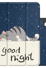 NoXx Hoesje Geschikt voor iPad 2022 Hoesje Case Hard Cover Hoes Book Case Met Uitsparing Geschikt voor Apple Pencil - Kat