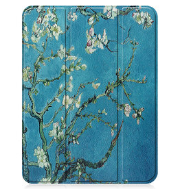 Nomfy Nomfy iPad 10 2022 Hoesje Met Uitsparing Apple Pencil - Bloesem