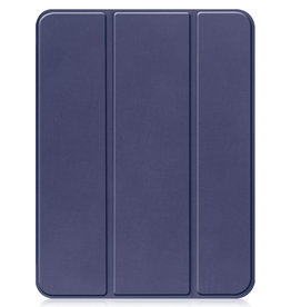 Nomfy Nomfy iPad 10 2022 Hoesje Met Uitsparing Apple Pencil - Donkerblauw