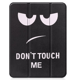 Nomfy Nomfy iPad 10 2022 Hoesje Met Uitsparing Apple Pencil - Don't Touch Me