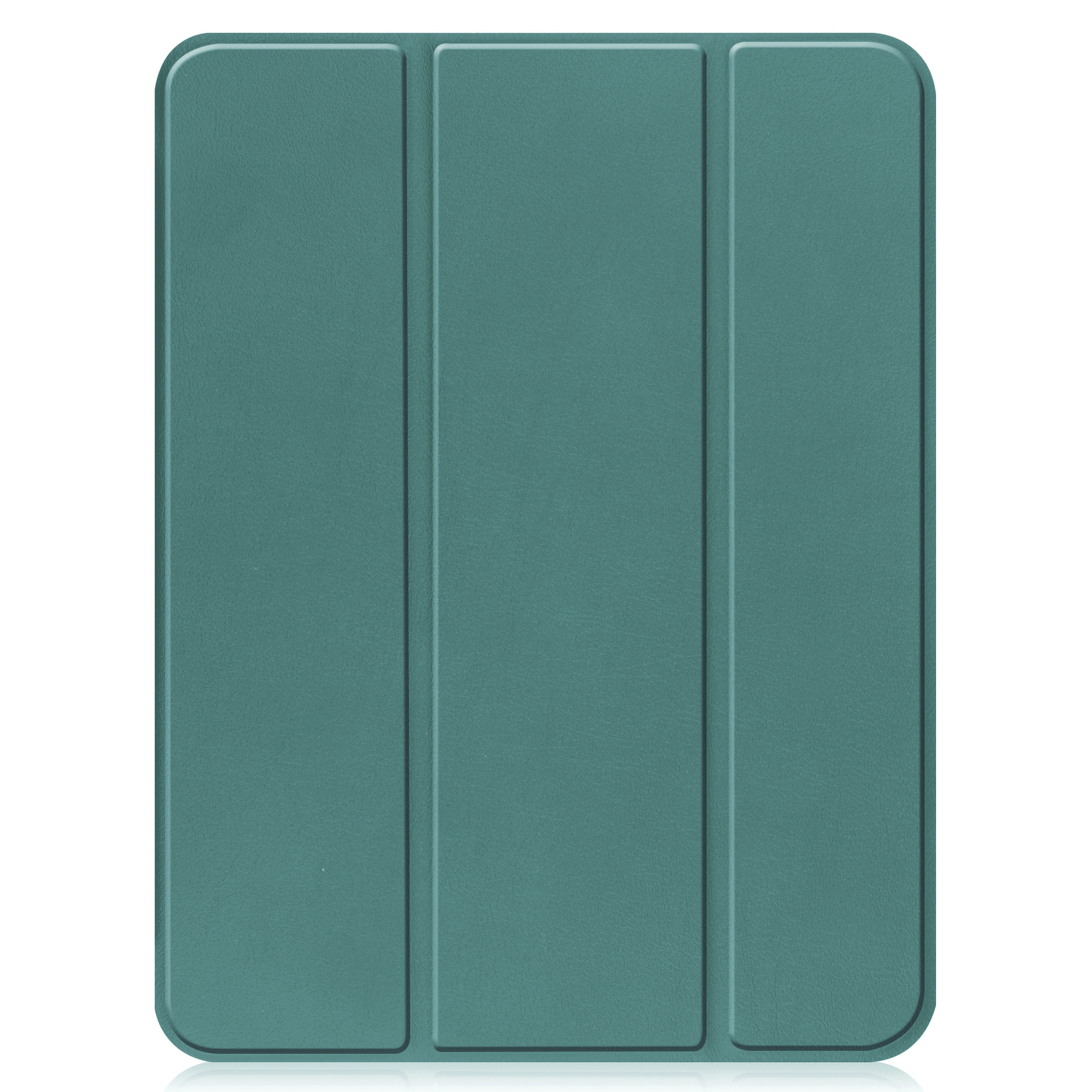 BASEY. Hoesje Geschikt voor iPad 2022 Hoes Case Tablet Hoesje Tri-fold Met Uitsparing Geschikt voor Apple Pencil Met Screenprotector - Hoes Geschikt voor iPad 10 Hoesje Hard Cover Bookcase Hoes - Donkergroen