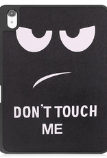 NoXx Hoesje Geschikt voor iPad 2022 Hoesje Case Hard Cover Hoes Book Case Met Uitsparing Geschikt voor Apple Pencil Met Screenprotector - Don't Touch Me