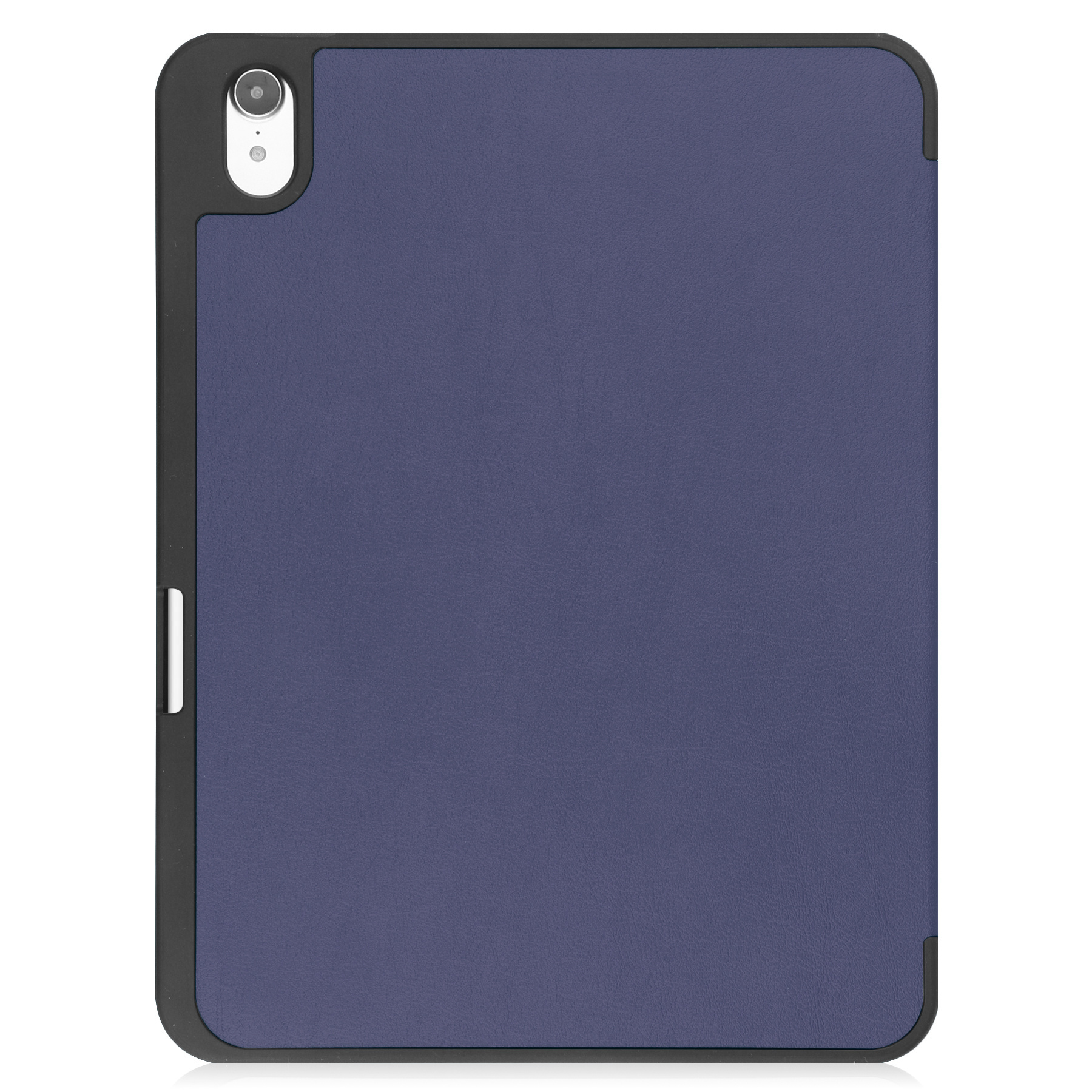 iPad 2022 Hoesje Book Case Hard Cover Hoes Met Uitsparing Apple Pencil Met Screenprotector - iPad 10 Hoes Hardcover - Donker Blauw