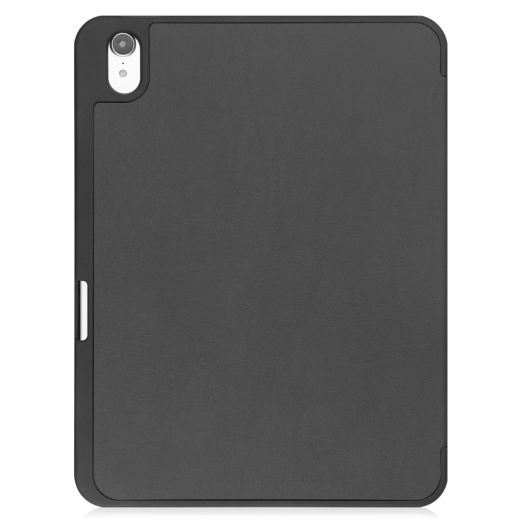 iPad 2022 Hoesje Book Case Hard Cover Hoes Met Uitsparing Apple Pencil Met Screenprotector - iPad 10 Hoes Hardcover - Zwart