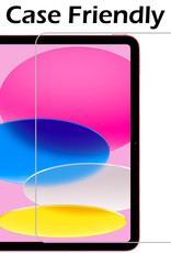 Nomfy Hoes Geschikt voor iPad 2022 Hoes Tri-fold Tablet Hoesje Case Met Uitsparing Geschikt voor Apple Pencil Met Screenprotector - Hoesje Geschikt voor iPad 10 Hoesje Hardcover Bookcase - Donkerblauw