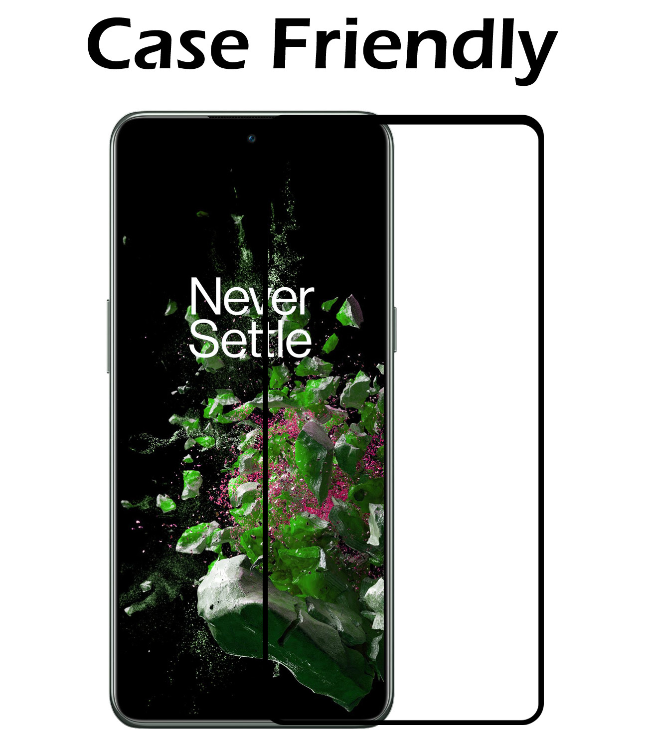 Nomfy Screenprotector Geschikt voor OnePlus 10T Screenprotector Bescherm Glas - Screenprotector Geschikt voor OnePlus 10T Screen Protector Tempered Glass Full Screen Full Cover