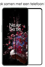NoXx Screenprotector Geschikt voor OnePlus 10T Screenprotector Tempered Glass Gehard Glas Full Cover - 2x