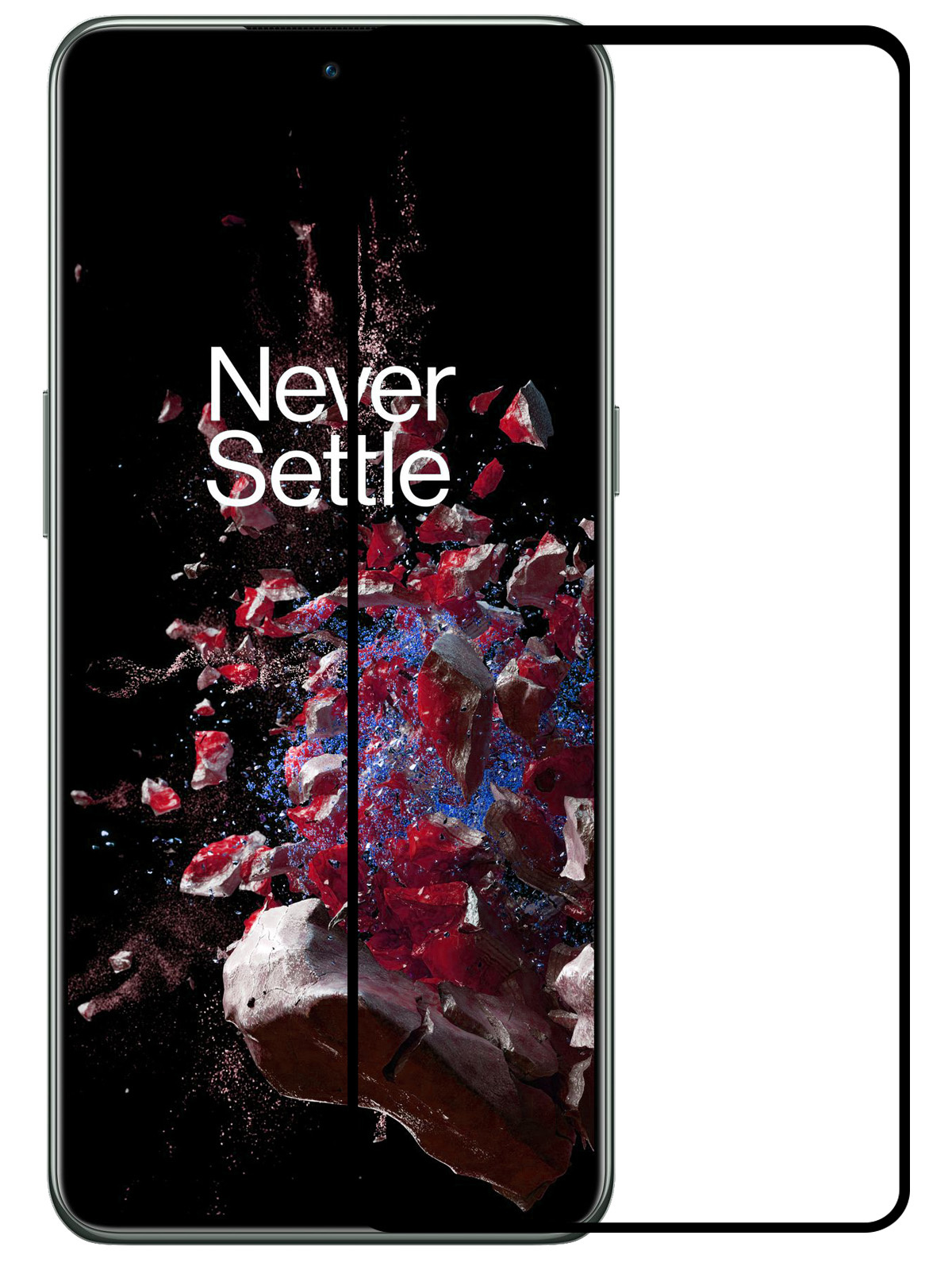 NoXx Screenprotector Geschikt voor OnePlus 10T Screenprotector Tempered Glass Gehard Glas Full Cover