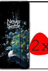 BASEY. Screenprotector Geschikt voor OnePlus 10T Screenprotector Beschermglas Full Cover - Screenprotector Geschikt voor OnePlus 10T Screen Protector Full Cover - 2 Stuks