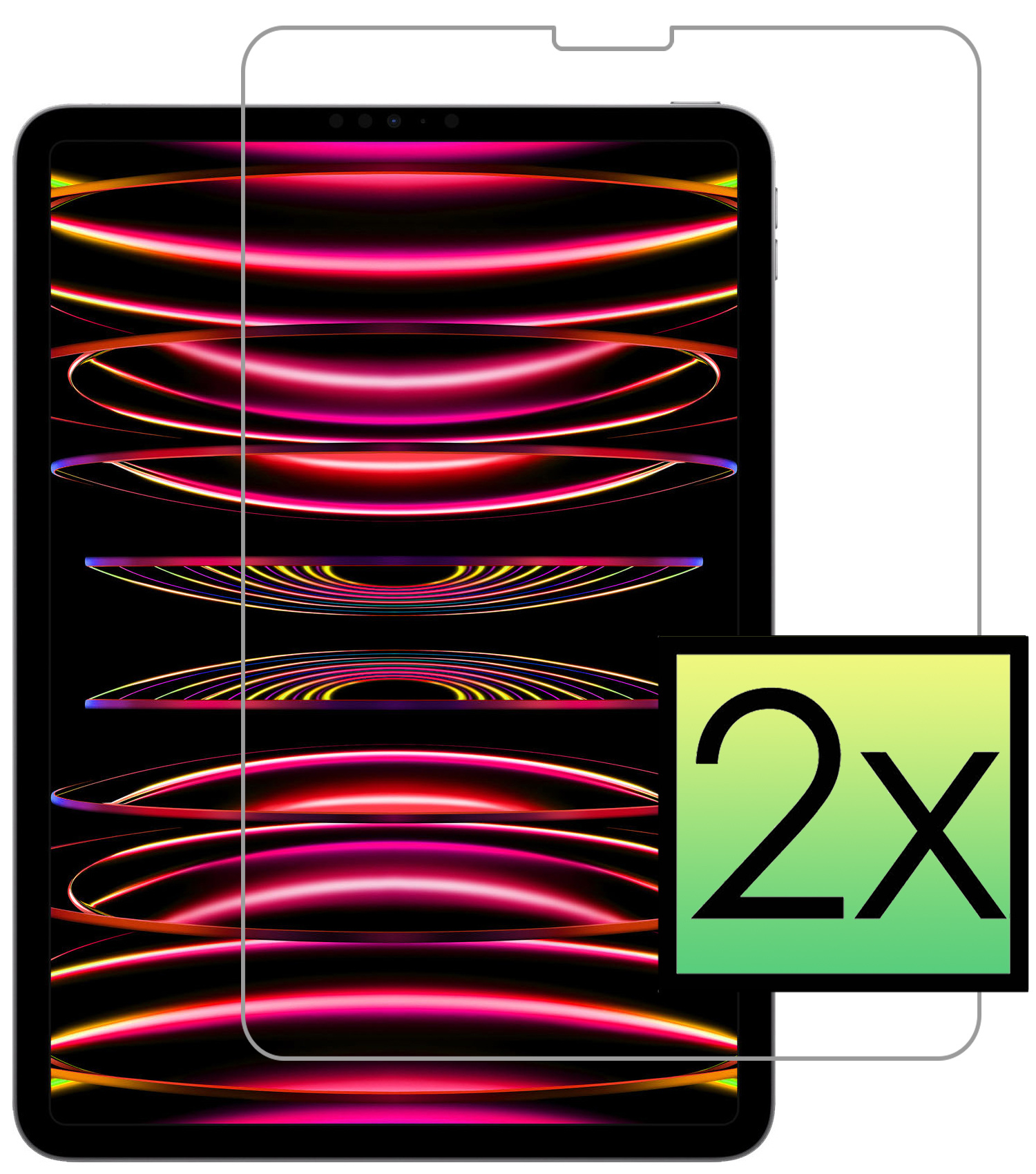NoXx NoXx iPad Pro 12.9 2020 Screenprotector - 2 PACK