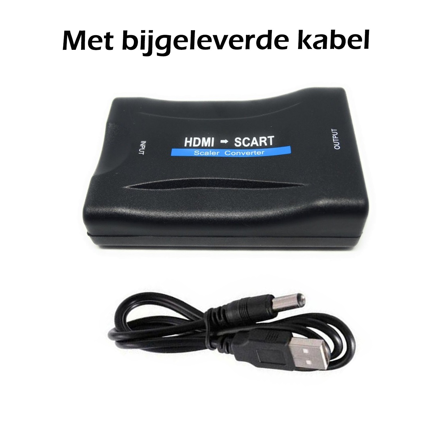 Nomfy HDMI Naar Scart Converter Kabel Adapter Omvormer 1080p - HDMI naar Scart kabel - Zwart