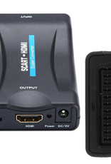 BASEY. Scart Naar HDMI Converter Adapter Kabel HD Scart Naar HDMI Omvormer 1080p - Zwart